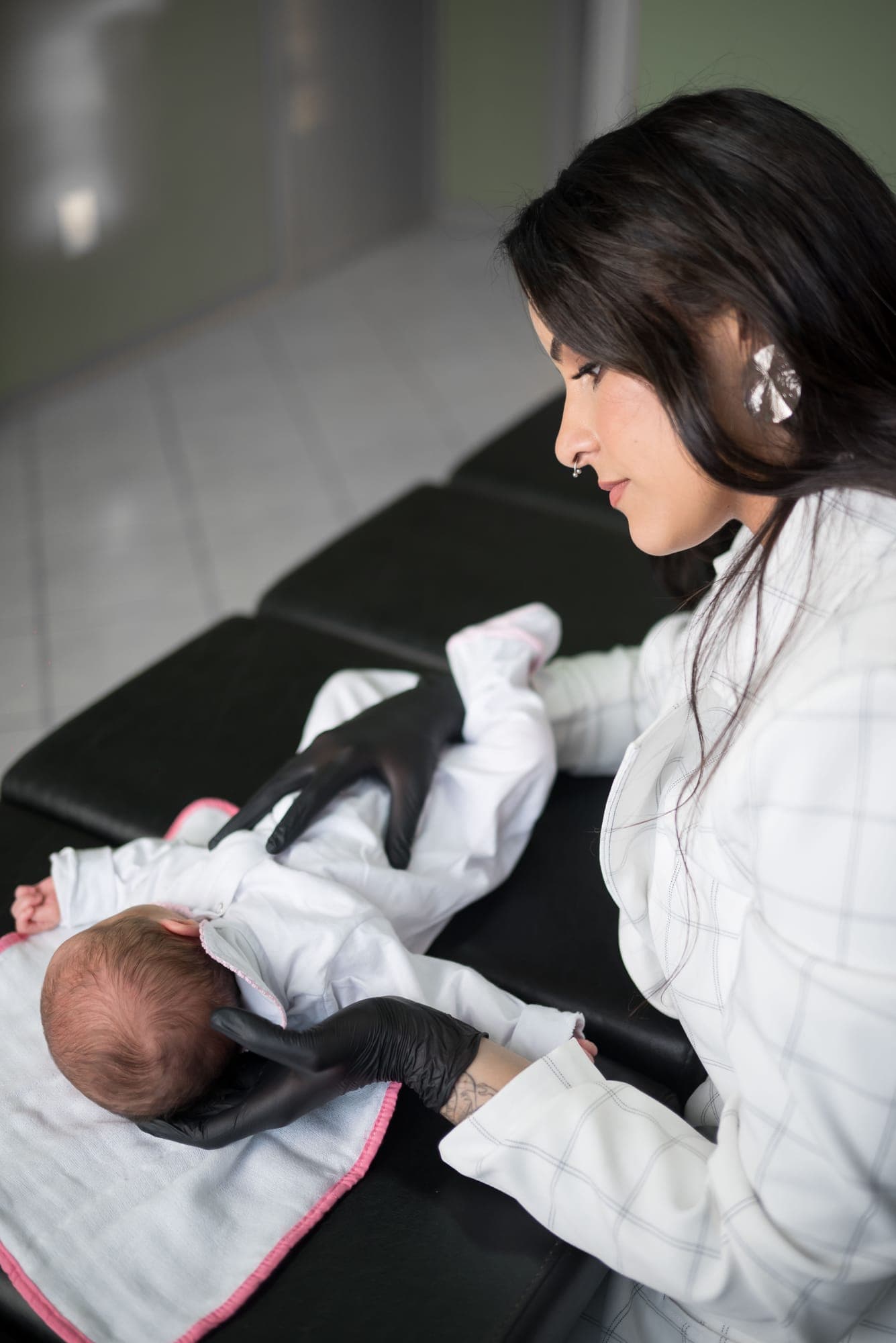 Avaliação osteopática de bebê na Clínica Black Belt Fisioterapia